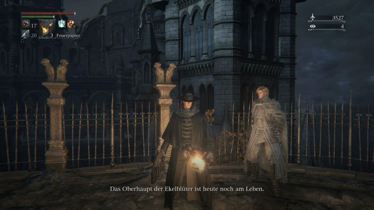 [29/04/2015] Er sucht den Weg nach Cainhurst. Merkt euch das schon mal.