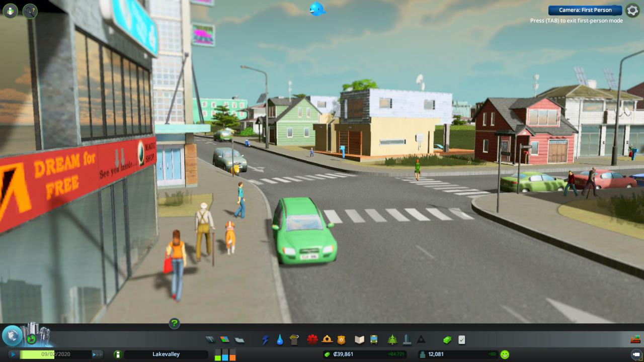 [20/04/2015] Mithilfe der First-Person-Camera-Mod kann man seine Stadt mal aus der Sicht der Bewohner sehen.