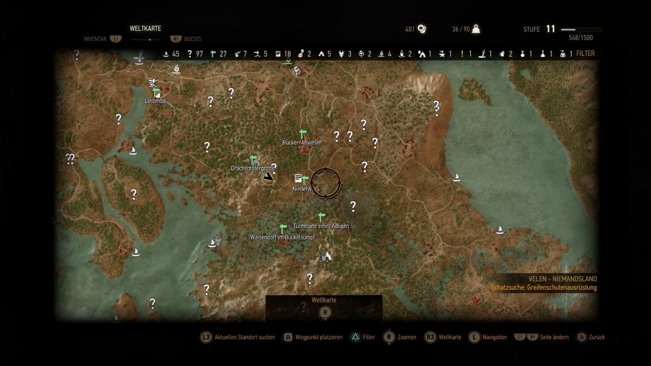 [12/05/2015] Gigantisch: No Man's Land, die Skellige Inseln und das Prolog-Gebiet Weißgarten ergeben eine riesige Spielwelt.