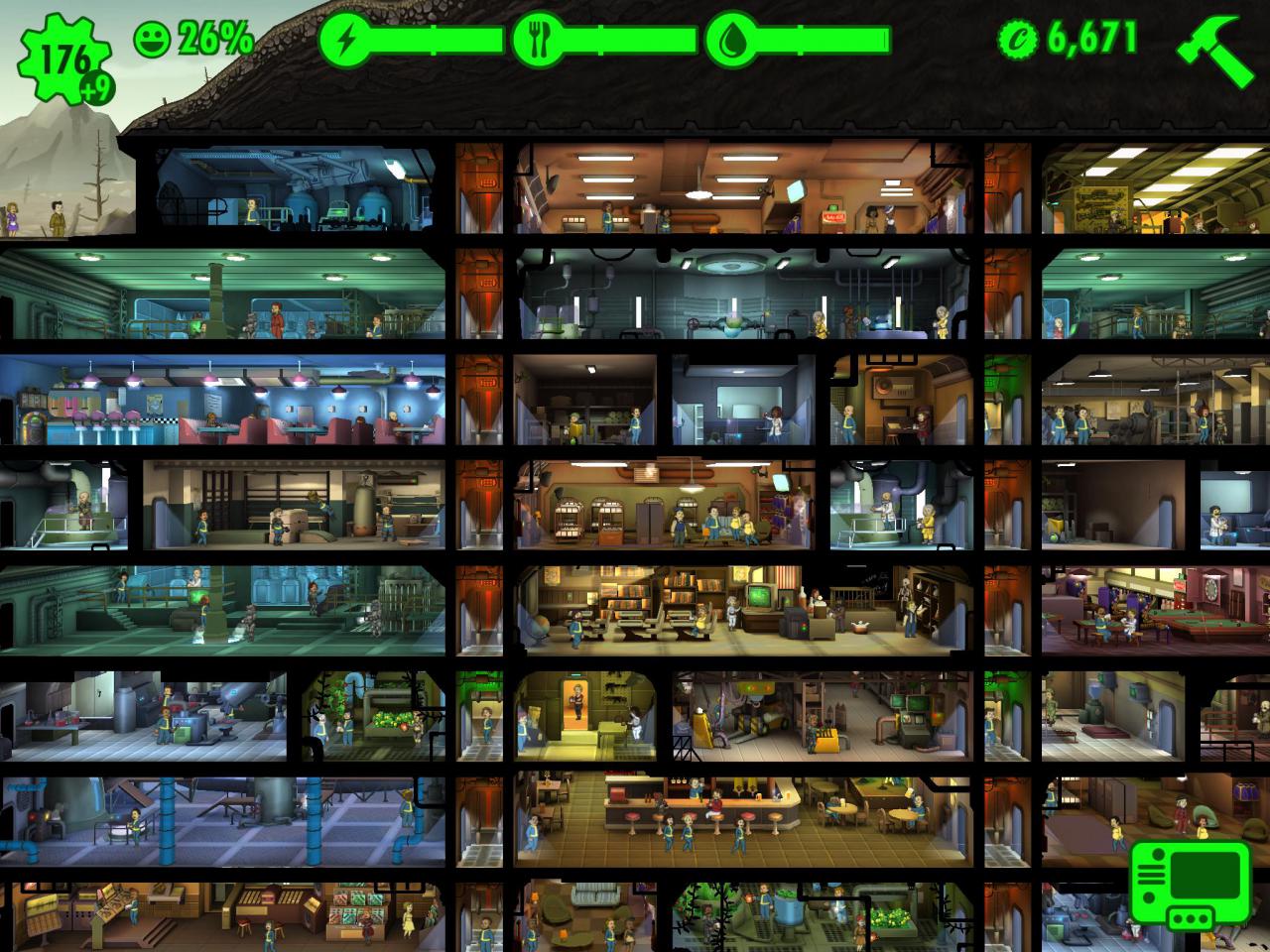 [15/06/2015] Fallout Shelter - Tipps für Fortgeschrittene - Bewohner ausbilden, schnell Babys machen (lassen), Räume kombinieren