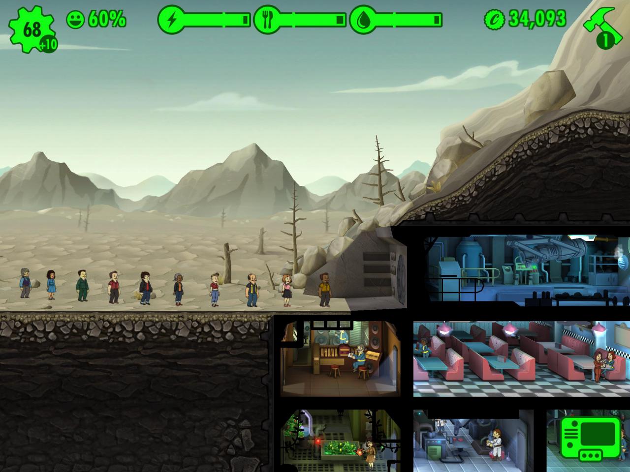 [15/06/2015] Fallout Shelter - Screenshots aus dem Vault-Manager (2)