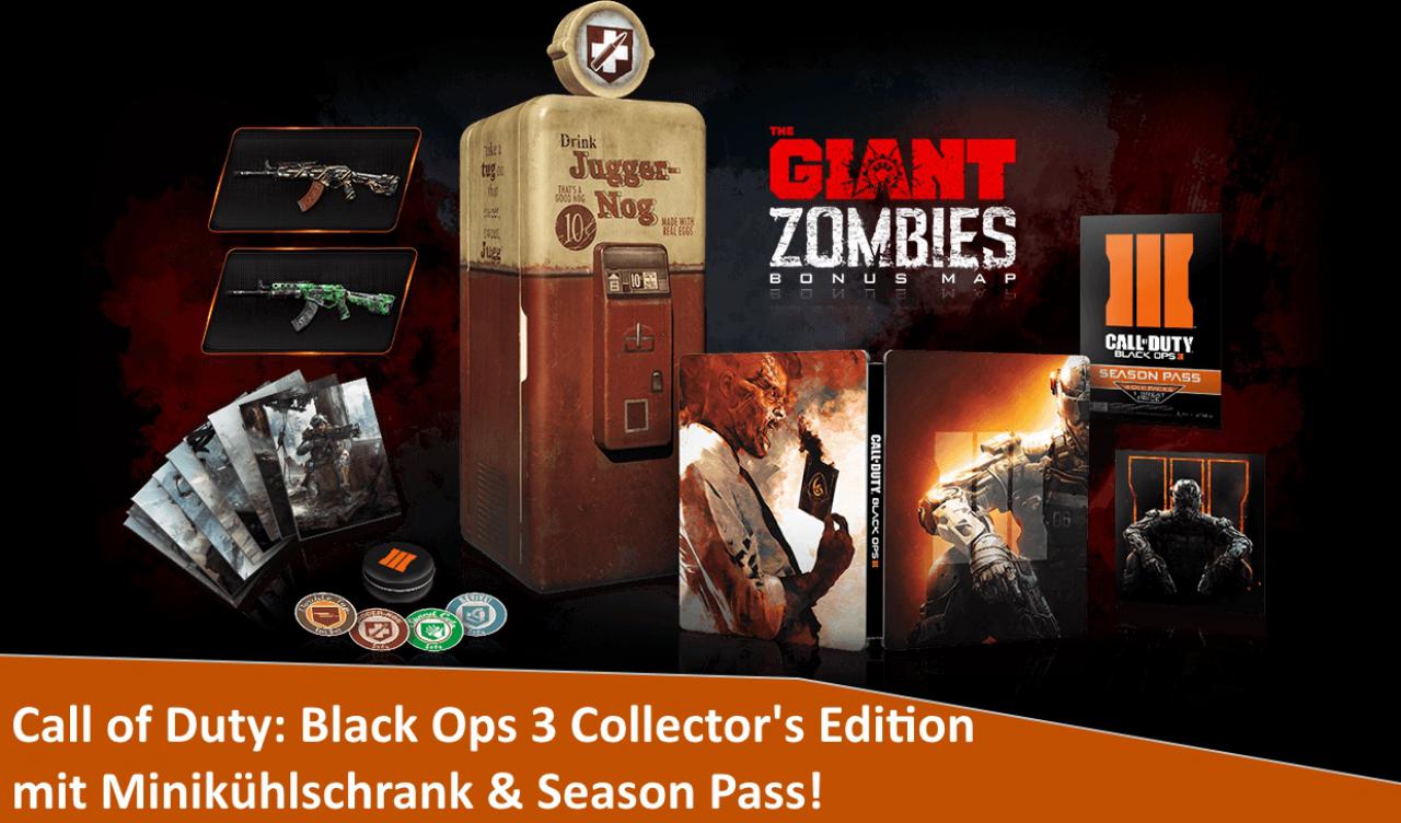 [10/07/2015] Die Juggernog Edition enthält einen Minikühlschrank im Black Ops 3-Design.