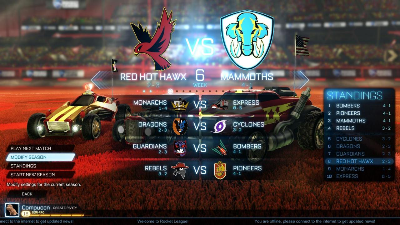 [20/07/2015] Der Ligamodus kommt spartanisch daher, ihr bestimmt lediglich Name, Logo und Bot-Zusammensetzung eures Teams.
