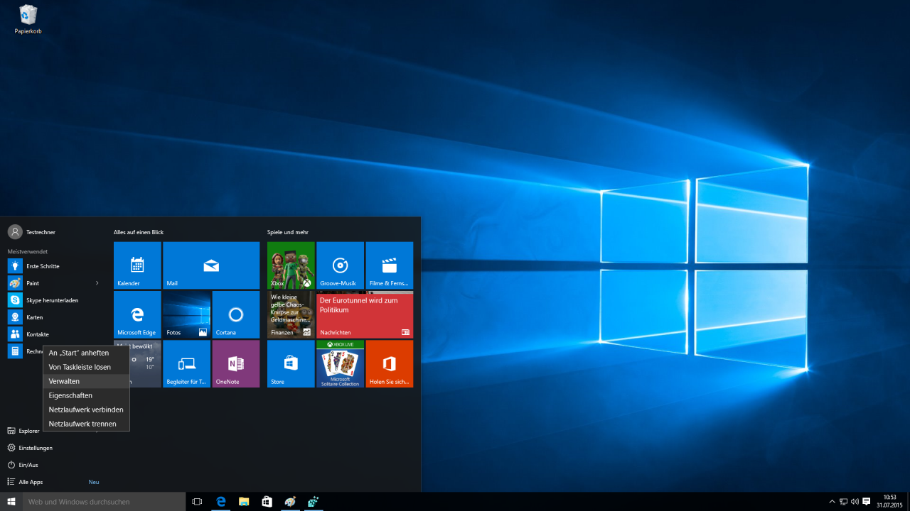 [31/07/2015] Windows 10 - Passwortfreigabe der WLAN-Optimierung ausschalten