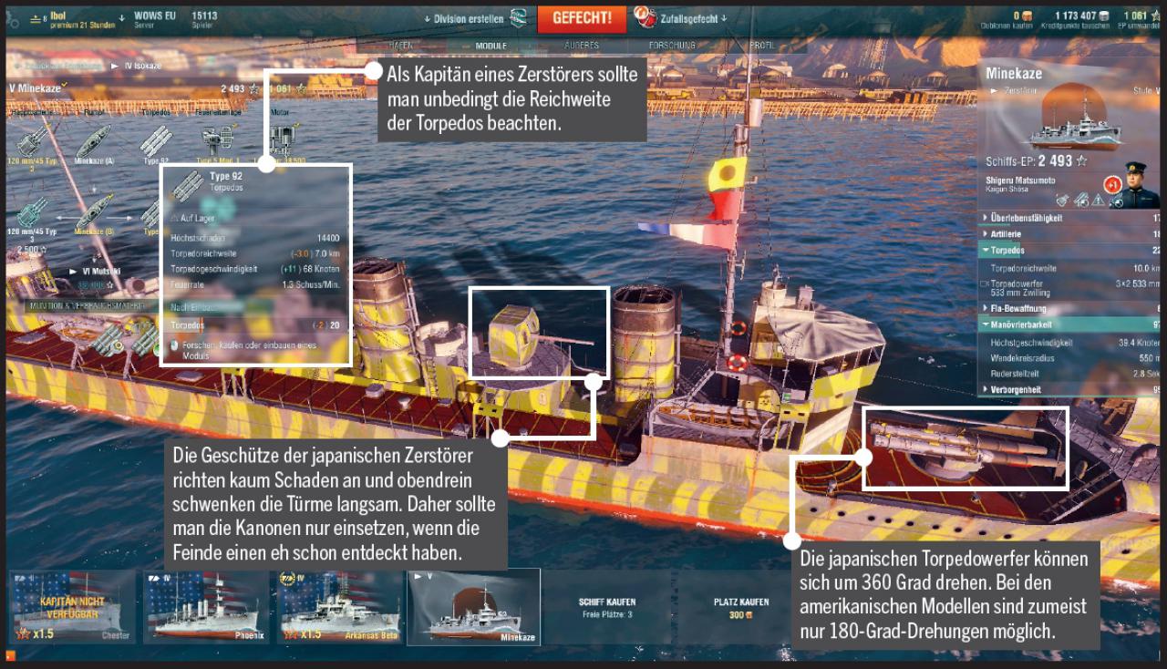 [31/07/2015] World of Warships - Tipps zum Zerstörer