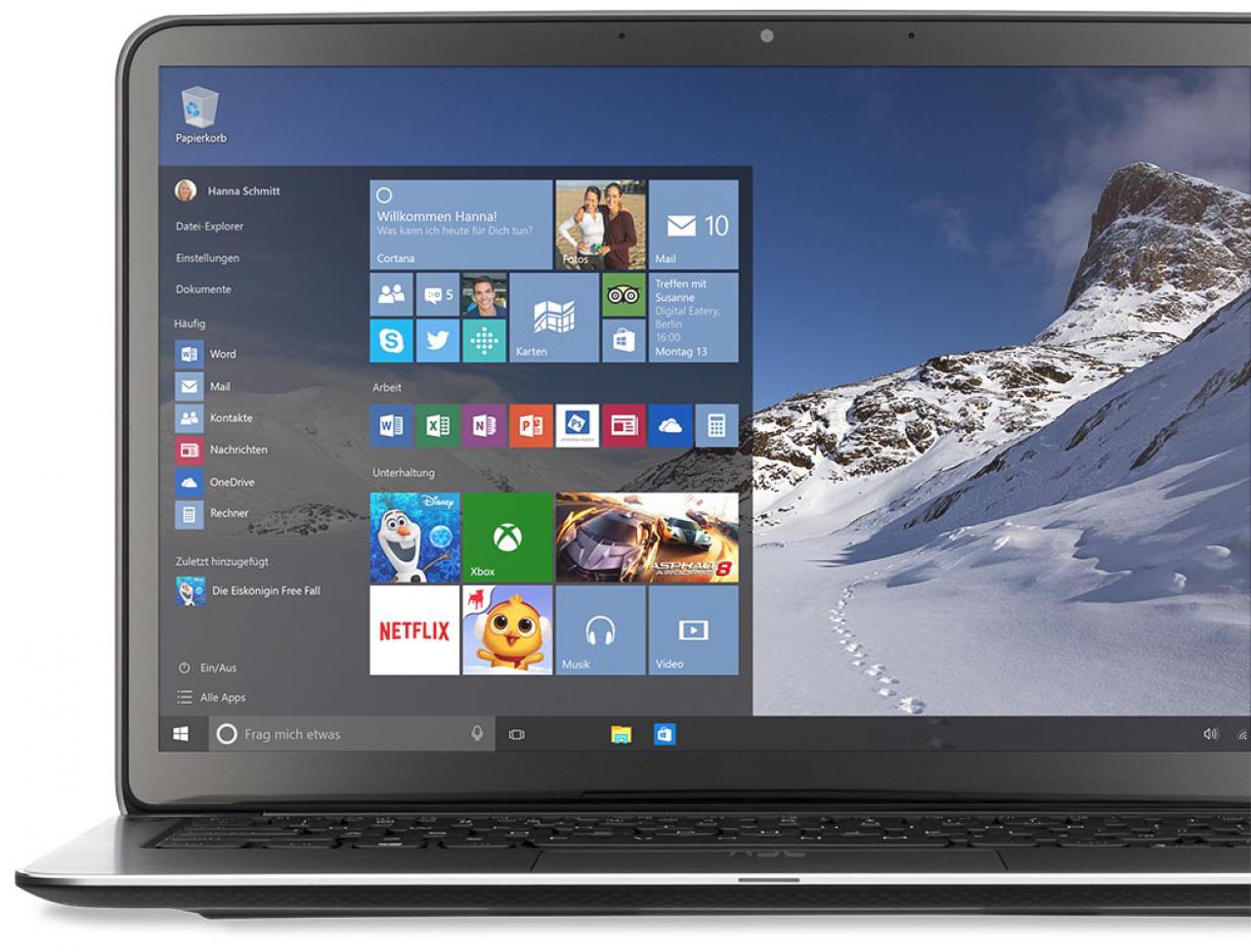 [17/07/2015] Startmenü mit Kacheln und Cortana