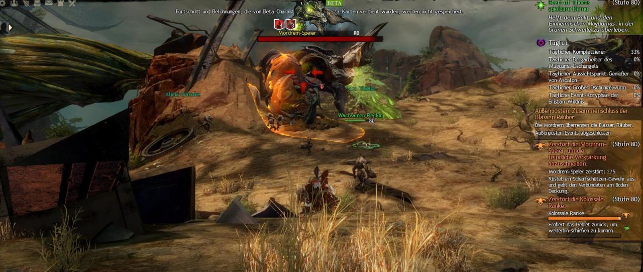 [26/08/2015] Arenanet hat neue Event-Typen hinzugefügt, die auch in Heart of Thorns wieder eindrucksvoll in Szene gesetzt sind.