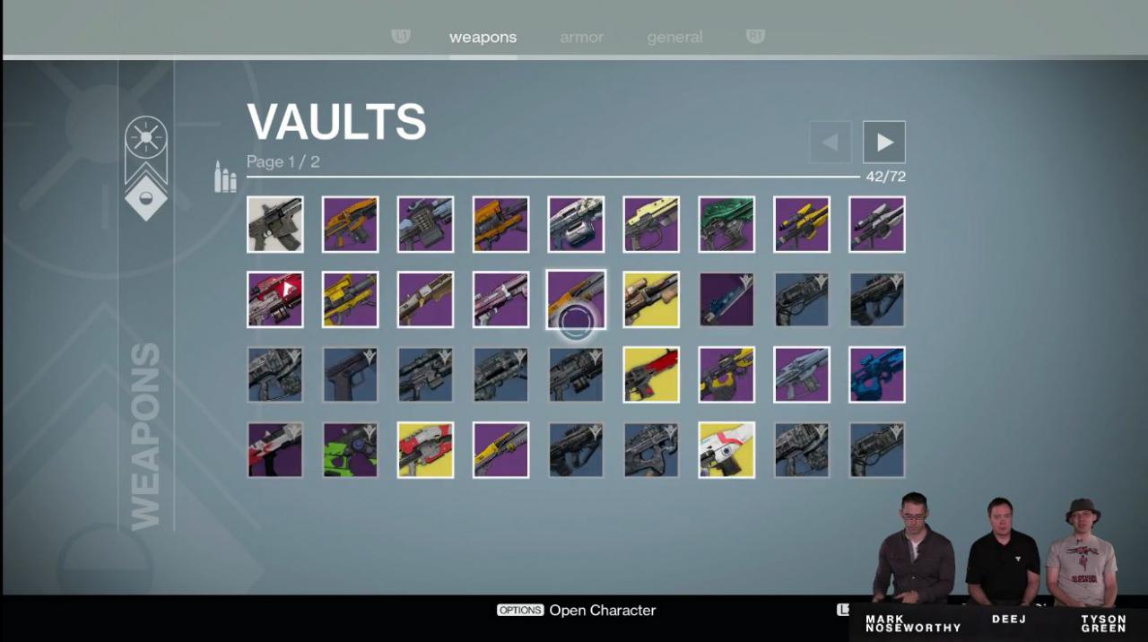 [20/08/2015] Endlich mehr Platz im Vault: Bungie erhöht den Stauraum. Destiny-Fans reagierten euphorisch auf die Ankündigung, steht das Feature noch weit oben auf der Wunschliste.