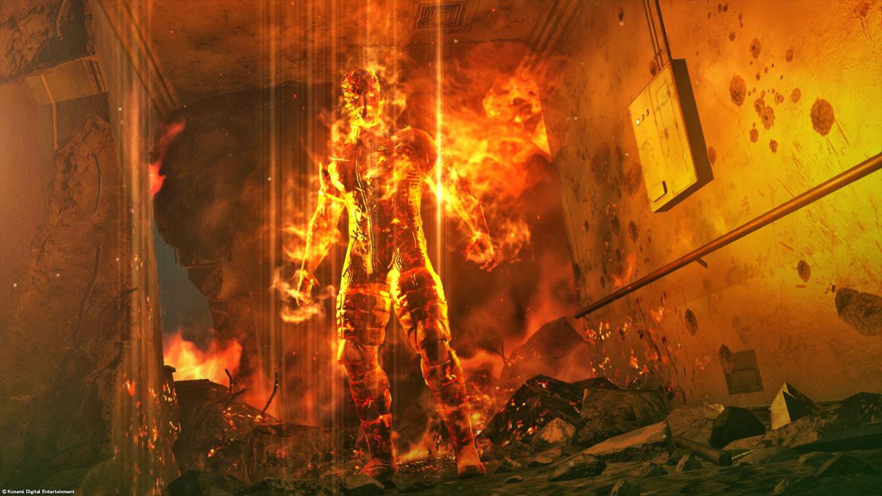[24/08/2015] Feuer und Flamme: Auf eurer Flucht aus dem Krankenhaus verfolgt euch unter anderem dieser brennende Mann. Um wen es sich handelt, verraten wir aber nicht.