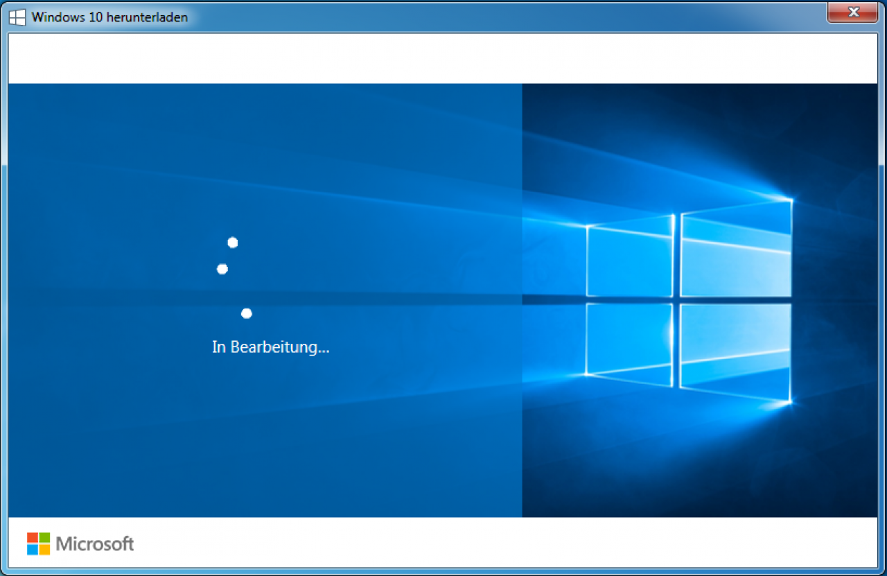 [07/08/2015] Kommt bei einigen PCs vor: das Upgrade hängt