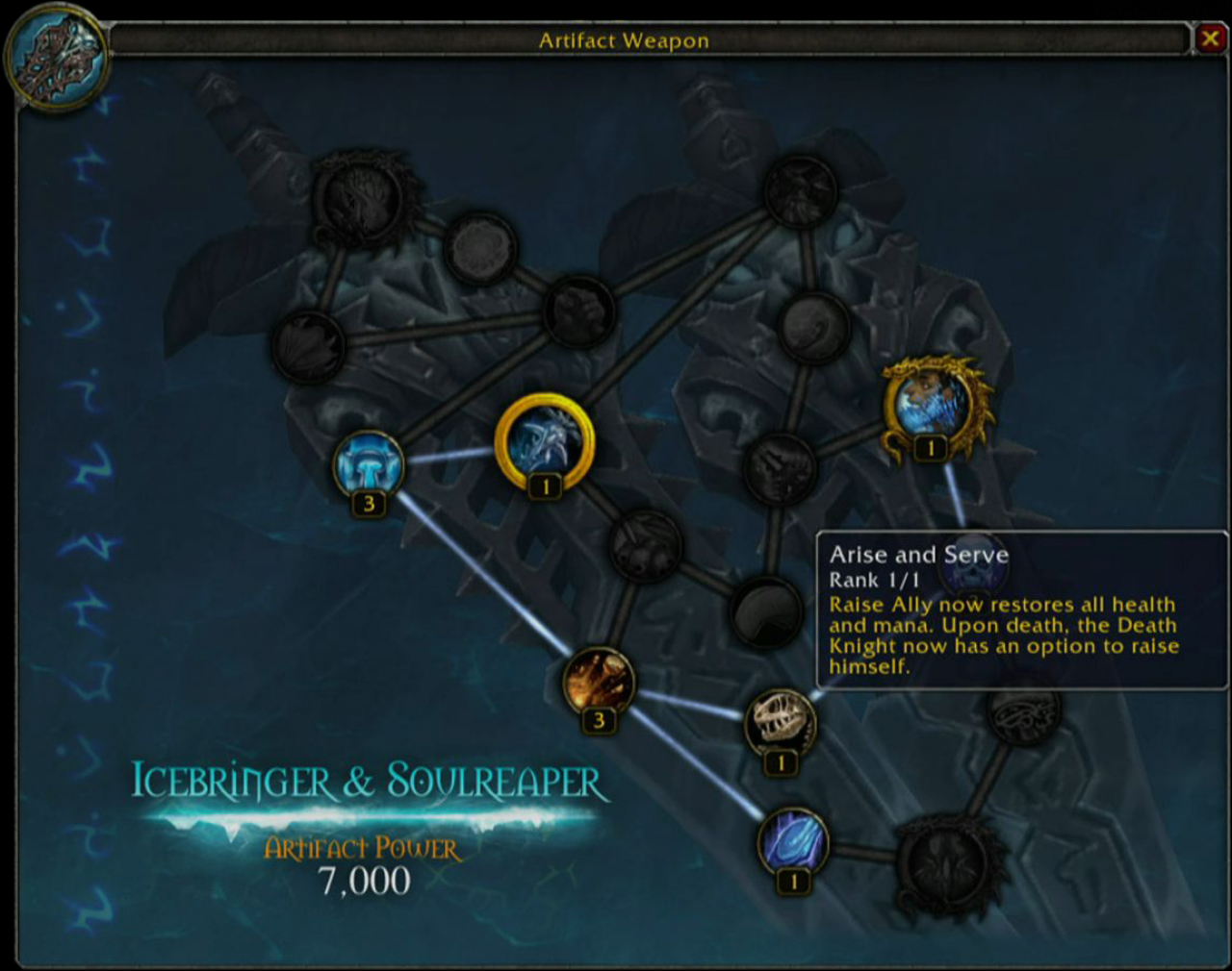 [19/08/2015] World of Warcraft: Legion - Talentbäume der Artefaktwaffen geleakt.