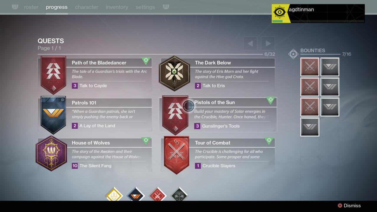 [13/08/2015] Säuberlich sortiert: Quests bekommen in Destiny: König der Besessenen eine eigene Menükategorie.