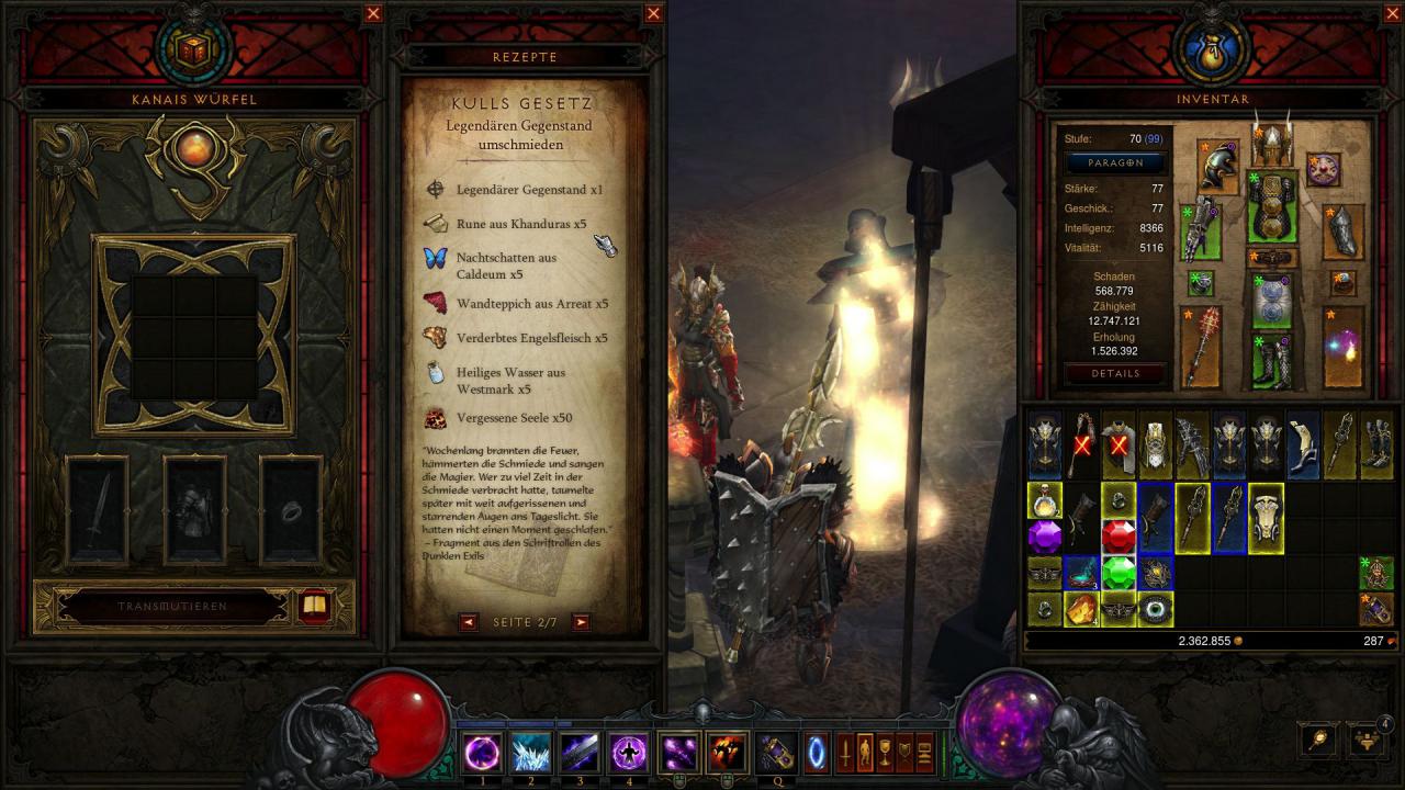 [27/08/2015] Das Artefakt ist mächtiger als der Horadrische Würfel aus Diablo 2.
