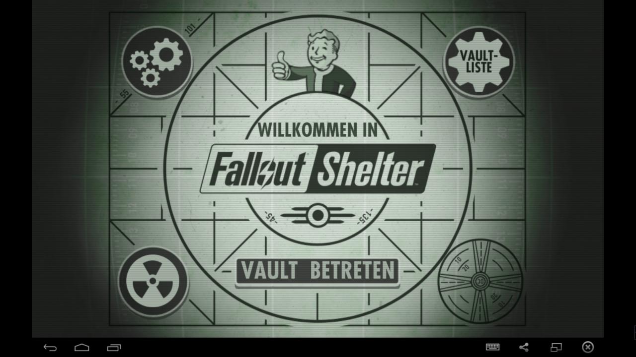 [17/08/2015] Danach startet ihr Fallout Shelter auf dem PC.