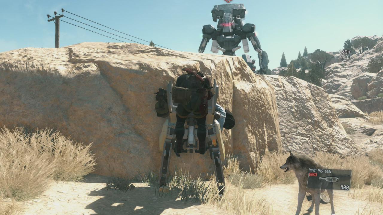 [04/09/2015] Mit dem Metal Gear müsst ihr Verstecken spielen. Nutzt dafür die Felsen in der Umgebung.
