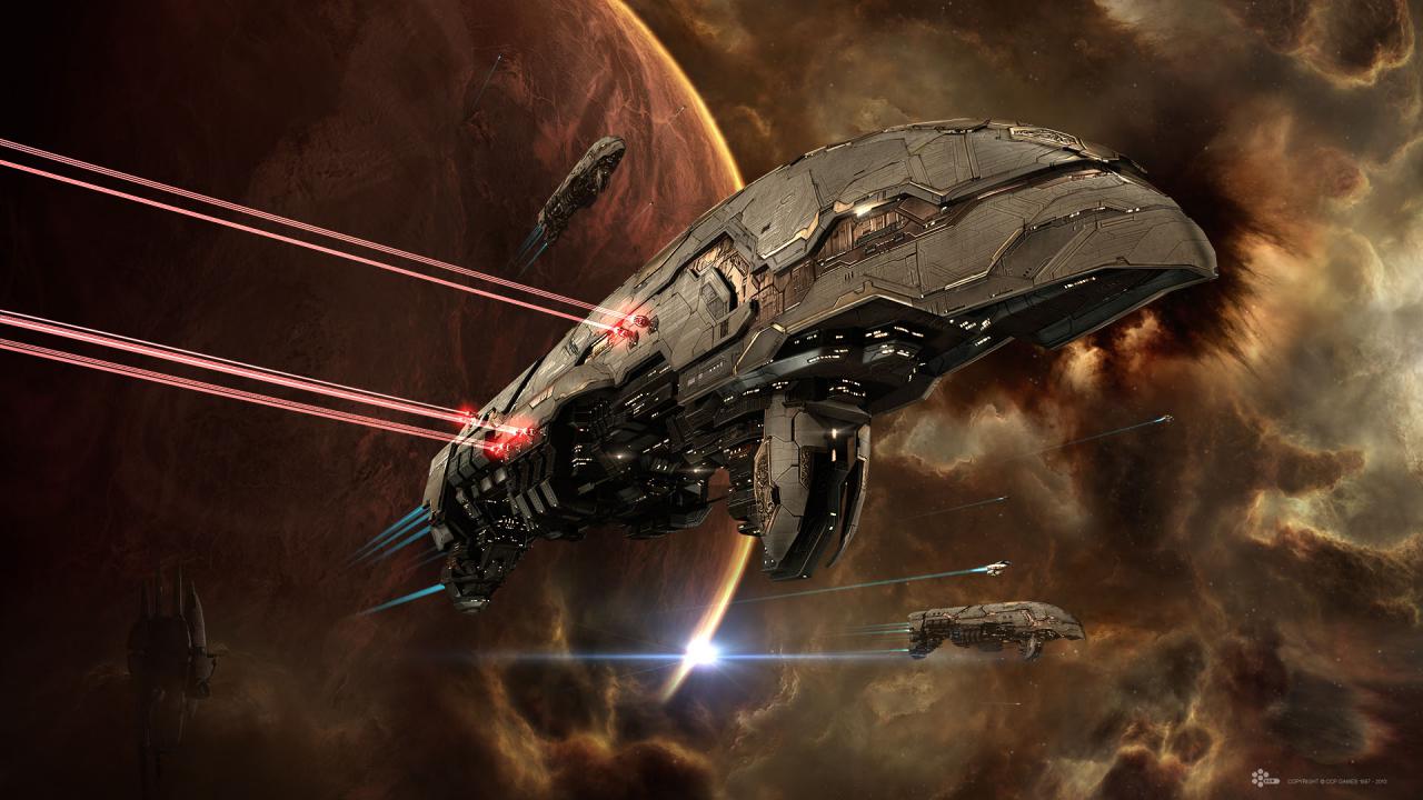 Eve Online: Raumschiff feuert