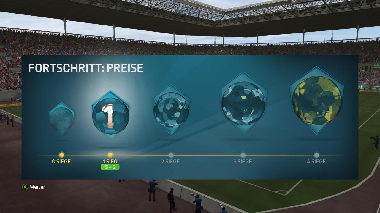 [25/09/2015] Je weiter ihr im FUT Draft-Modus fortschreitet, umso größer fallen die Belohnungen aus.