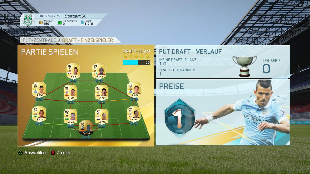 [25/09/2015] Weitere Screenshots zu unseren FUT-Tipps.