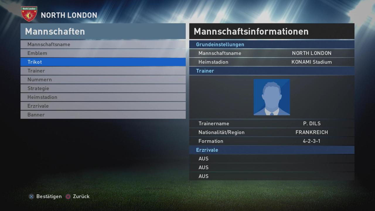 [15/09/2015] Wir zeigen Schritt für Schritt, wie ihr neue Mannschaften in PES 2016 erstellt.