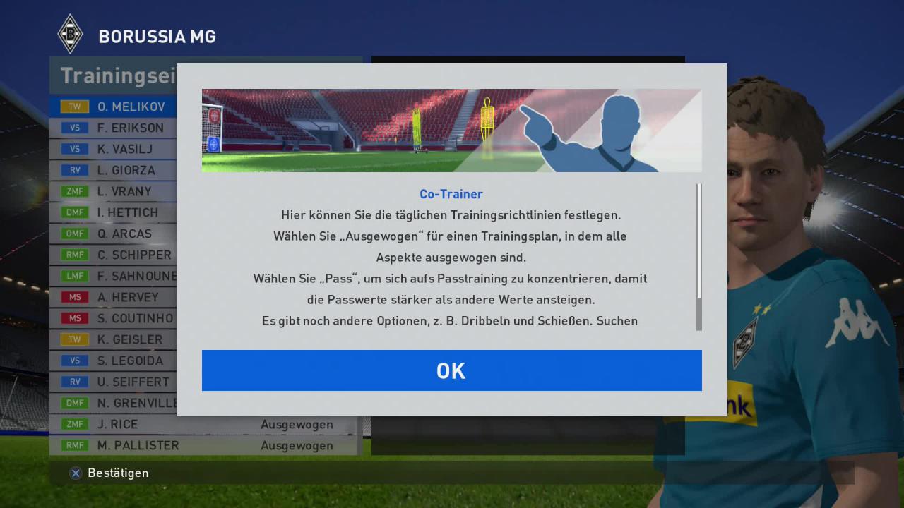 [23/09/2015] Individuelles Training für jeden Spieler.