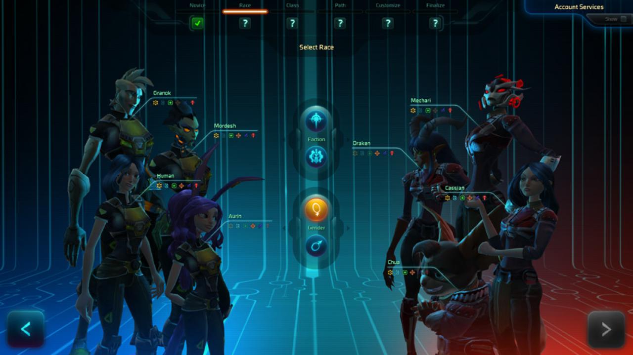 [29/09/2015] Die Charaktererstellung wurde für den Free-to-Play-Start von Wildstar angepasst.