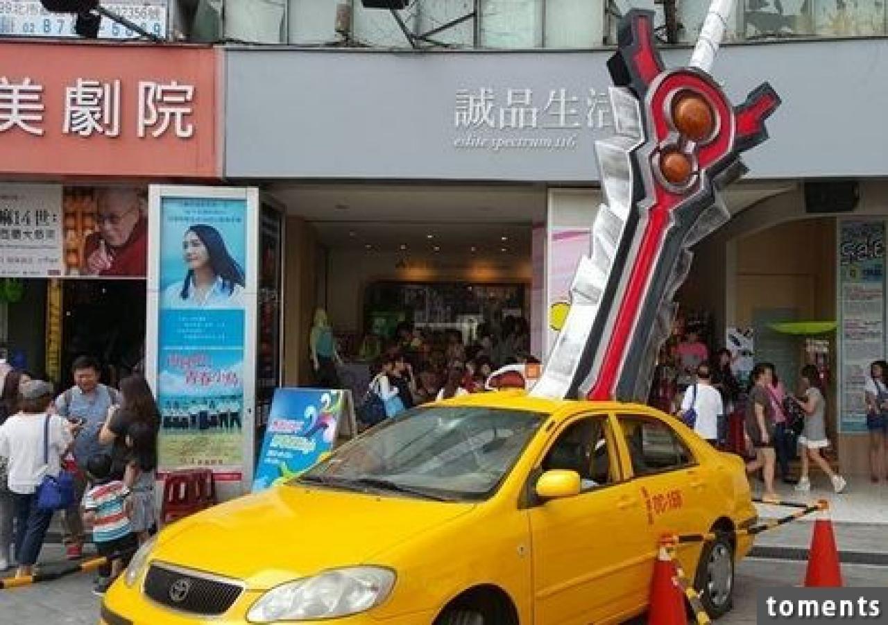 [16/09/2015] So sieht das First Blade-Taxi in Taipei City in Taiwan aus.