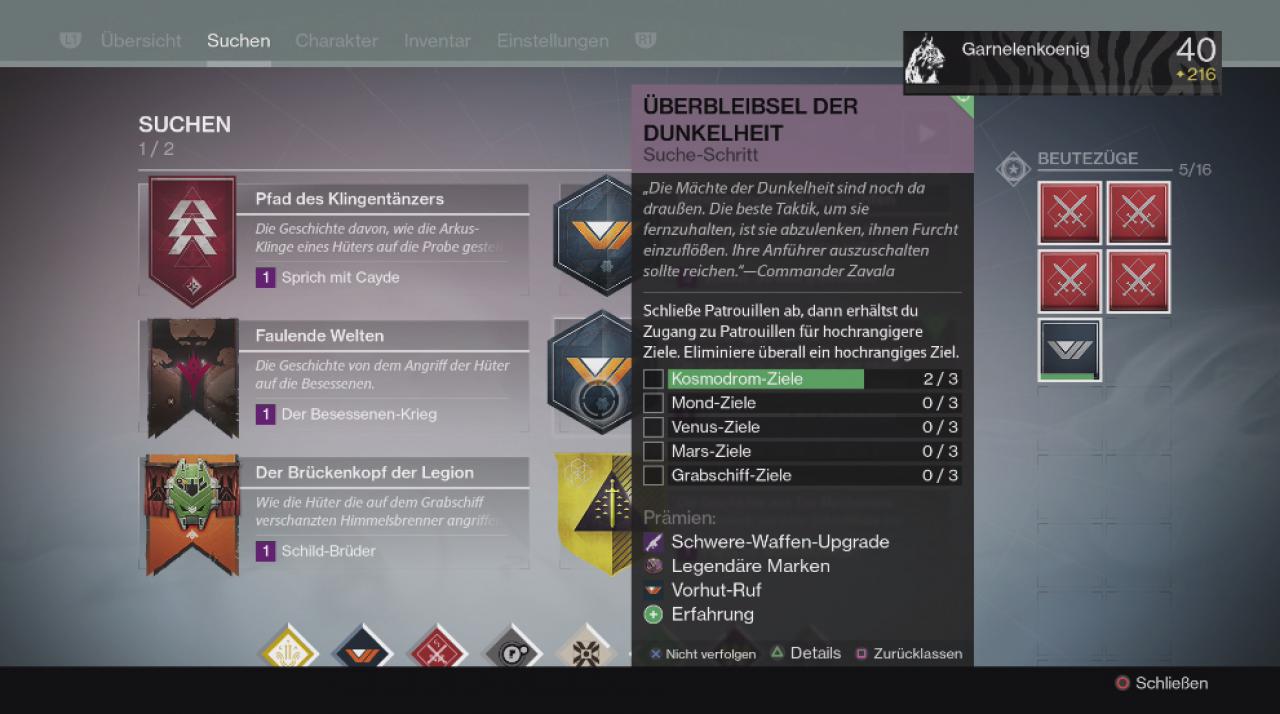 [17/09/2015] Auch für einige Quests gibt es Legendäre Marken!