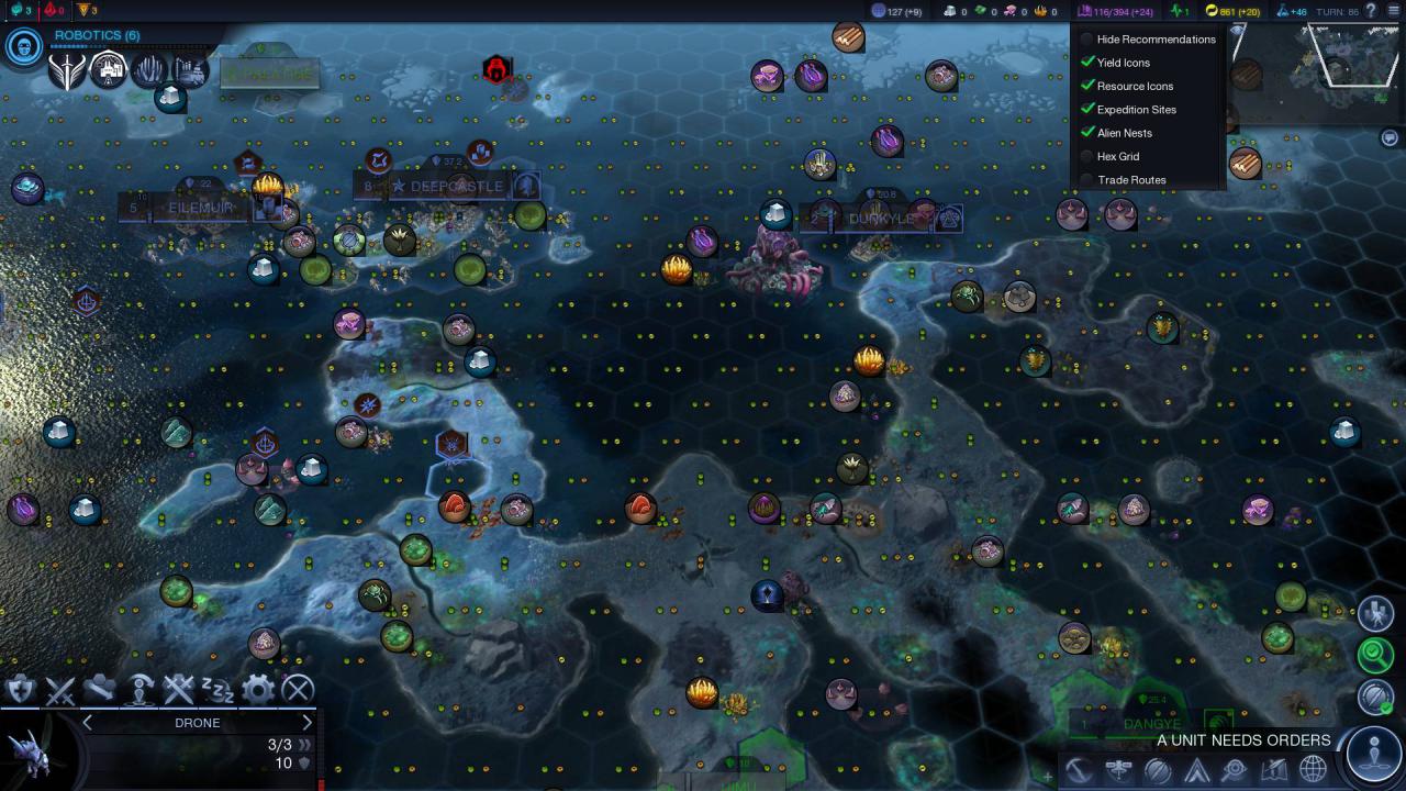 [09/10/2015] Da ihr in Beyond Earth: Rising Tide jetzt auch die Meere komplett bebauen könnt, ergeben sich ganz neue Strategien.