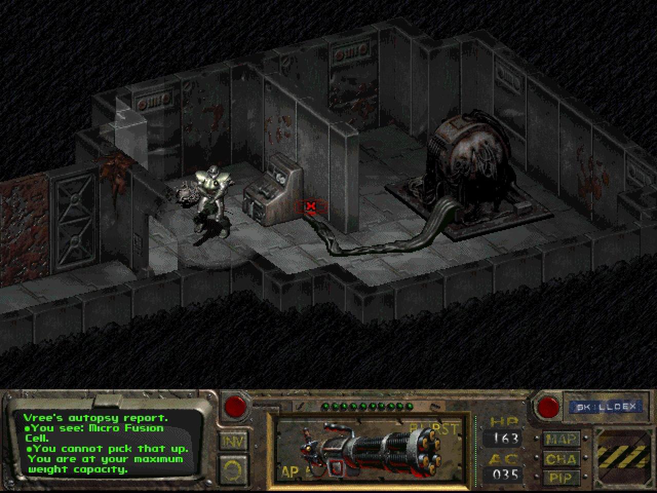 [30/10/2015] Fallout wurde aus der isometrischen 2D-Ansicht gespielt.