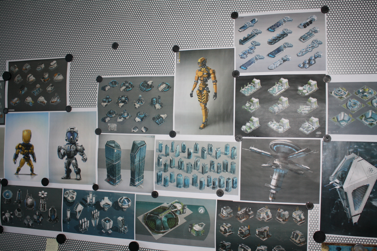[06/10/2015] Bei der Studiotour bekommen unsere Leser auch Konzeptzeichnungen zu Anno 2205 zu Gesicht.