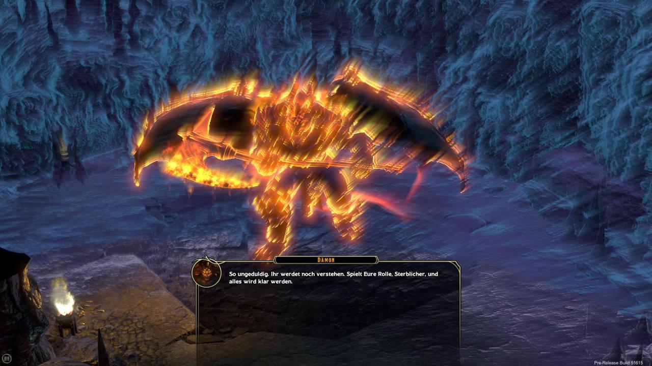 [30/10/2015] Sword Coast Legends: Gleich zu Beginn erlebt ihr eine Alptraumsequenz, in der euch ein Dämon begegnet.