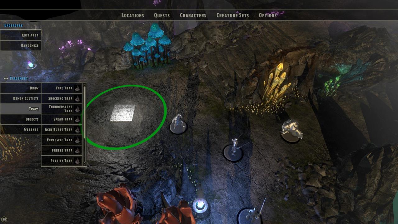 [30/10/2015] Sword Coast Legends: Mithilfe des Editor-Tools erschafft ihr ein eigenes Spielgebiet und platziert dort Fallen und Monster. Allerdings sind die kreativen Möglichkeiten nur eingeschränkt.
