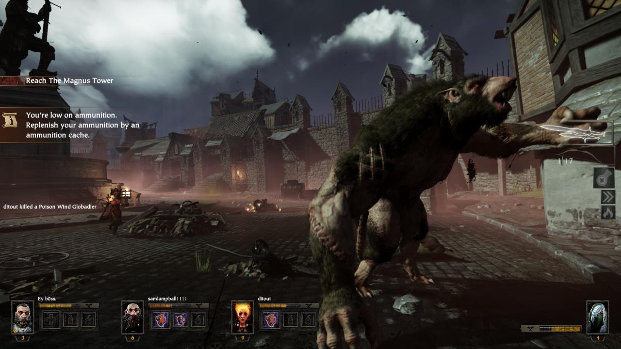 [29/10/2015] Der Rat Ogre gleicht dem L4D-Tank wie ein Ei dem anderen, nur dass er eben modisches Fell trägt. Ansonsten stürmt er genauso blind wie der Zombie-Kollege auf euch zu und haut alles vor ihm kurz und klein.