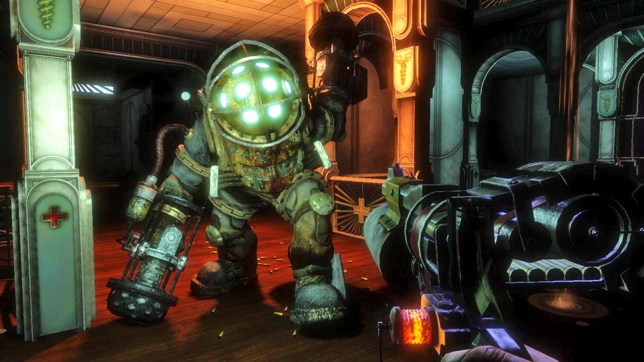 [15/10/2015] Ganz klar ein Meisterwerk: Bioshock ist nicht nur der geistige Nachfolger von System Shock 2, sondern auch eine Referenz in Sachen Story-Dramaturgie.