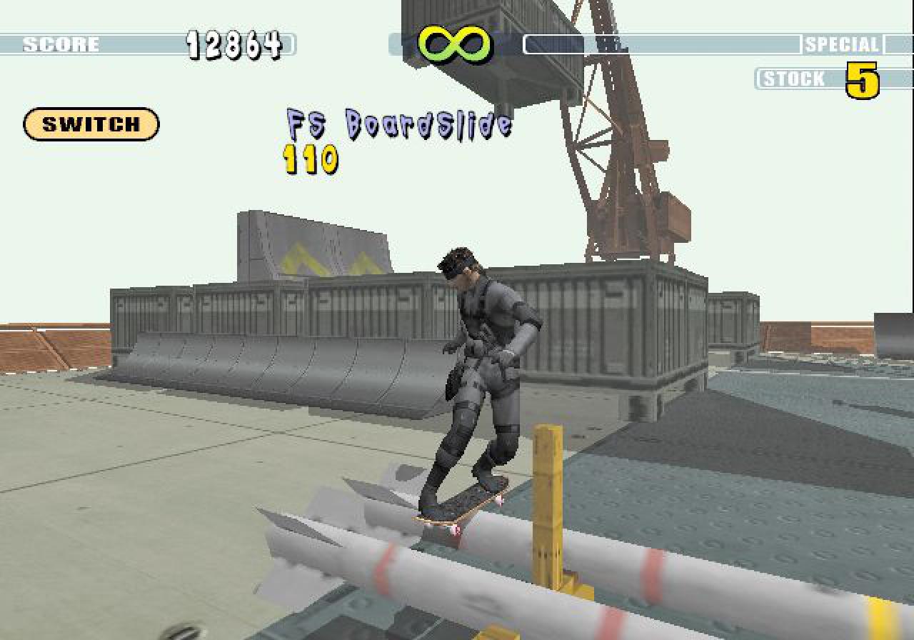 [16/10/2015] Verrückte Ideen: In Metal Gear Solid Substance gab es sogar einen versteckten Skateboard-Modus - Tony Hawk lässt grüßen!