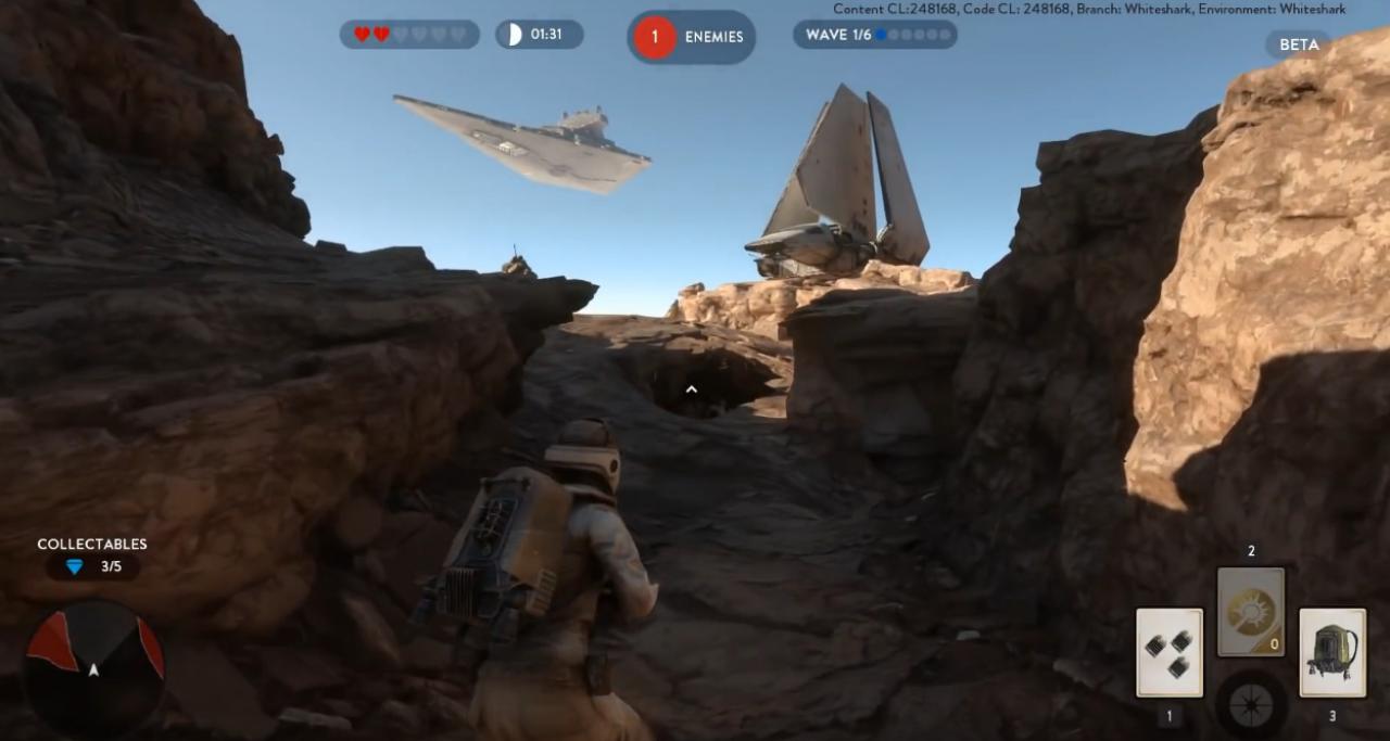 [12/10/2015] Star Wars: Battlefront - Alle fünf Diamanten im Survival-Modus auf Tatooine einsammeln.