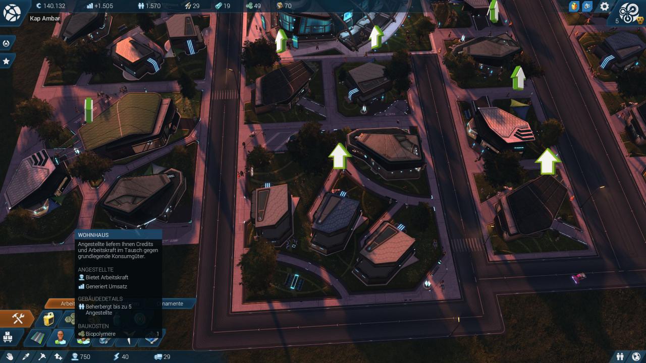 [09/11/2015] Anno 2205: Wohnhaus oder Wohnkomplex? Wenn möglich, setzt auf den Bau der Wohnkomplexe, damit lässt sich effektiver bauen.