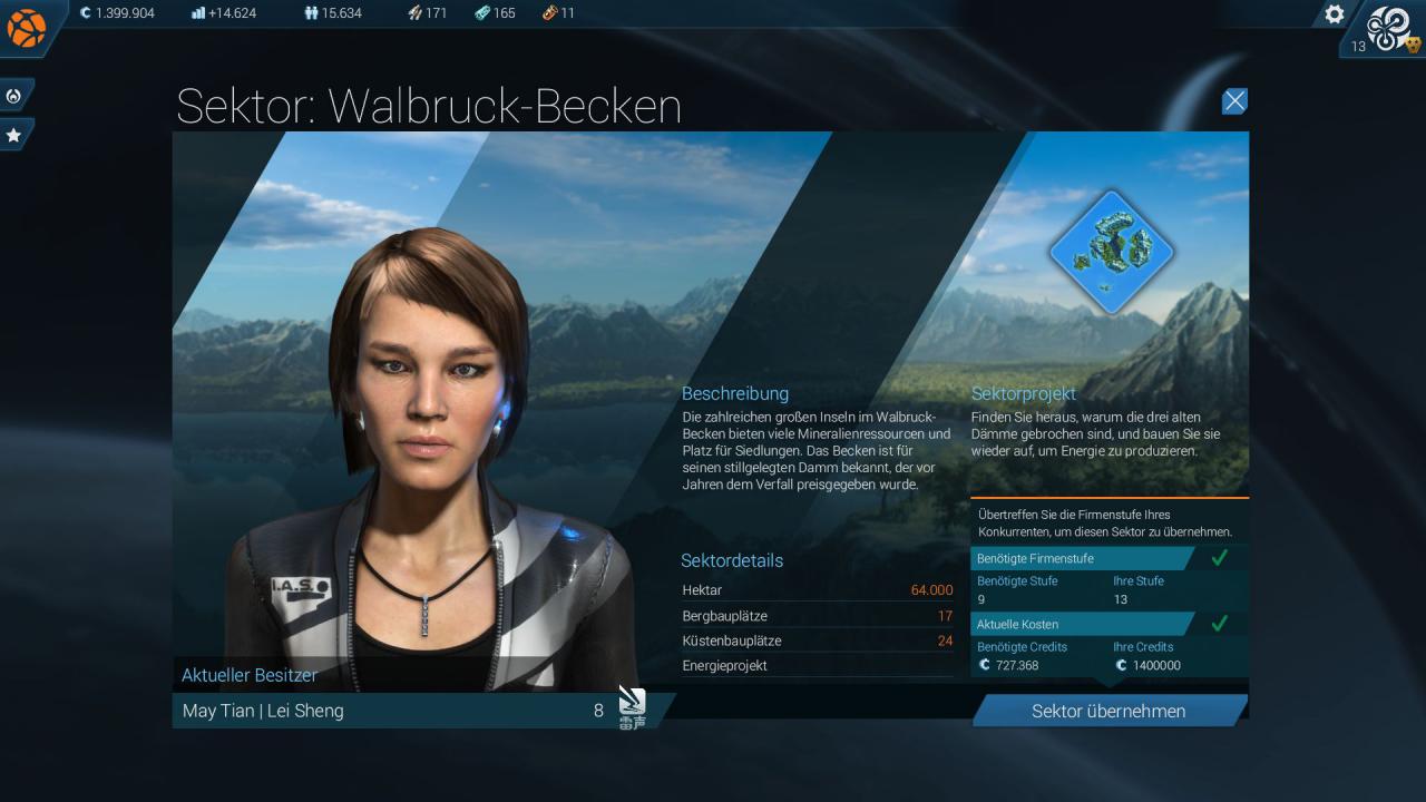 [09/11/2015] Anno 2205: Sichert euch möglichst früh ein weiteres Territorium, um die finanzielle Bilanz anzukurbeln.