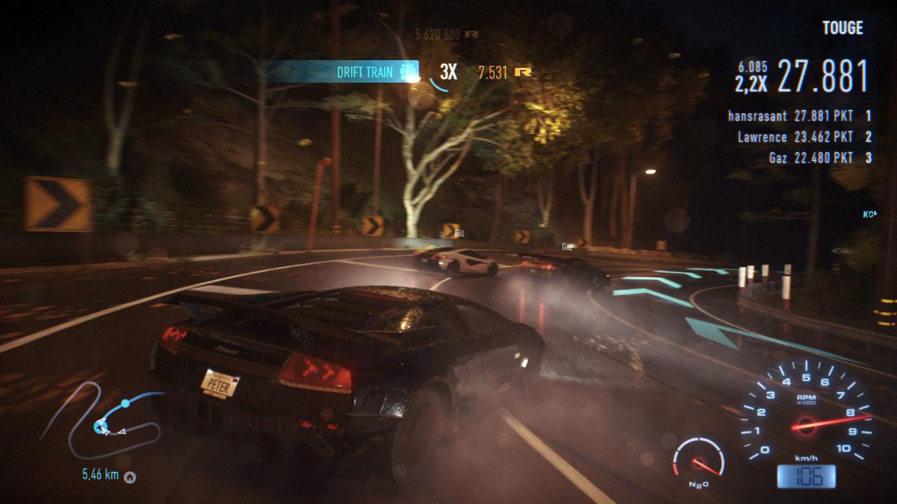 [03/11/2015] Bei Togue-Rennen verdient ihr die meisten Driftpunkte, wenn ihr das Feld von vorne anführt (PS4).