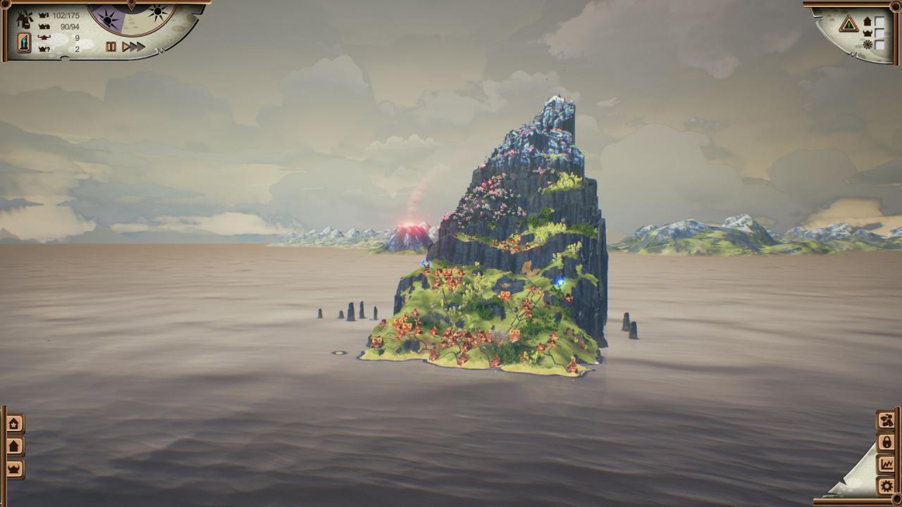 [26/11/2015] Valhalla Hills: Die Inseln fallen abwechslungsreich aus, das Spielziel ist immer gleich: Ihr müsst euch von unten nach oben zum jeweiligen Portal vorarbeiten.