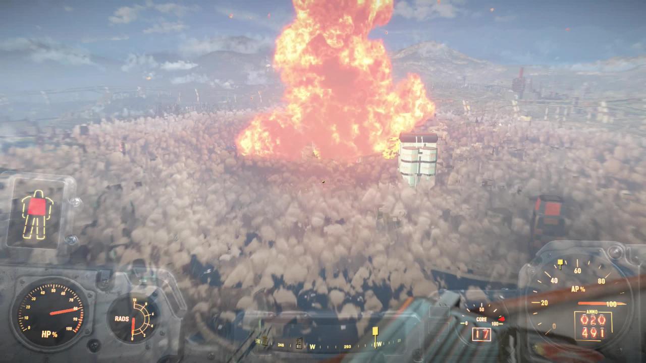 [30/11/2015] Das Institut explodiert in einem gigantischen Feuerball.
