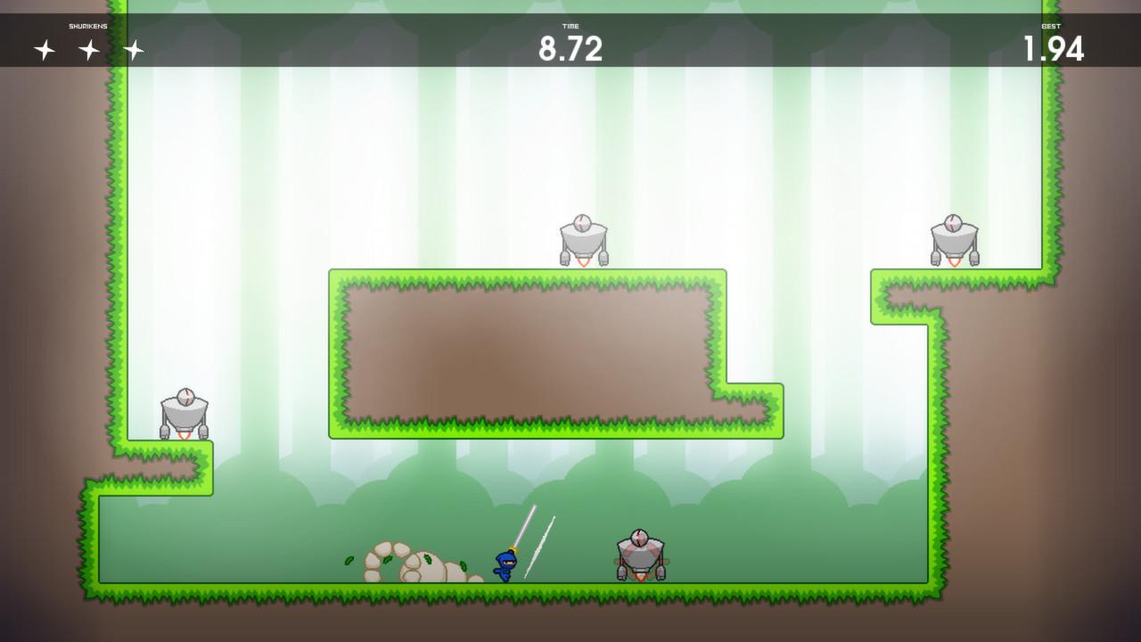 [16/12/2015] 10 Second Ninja - Ihr habt exakt zehn Sekunden Zeit, alle bösen Roboter im Level zu zerstören. Wer unter Zeitdruck schnell zusammenbricht, wird in diesem kleinen Indie-Spiel vermutlich seine Nemesis finden. Wie kurz zehn Sekunden eigentlich sind und wie wertvoll jede Millisekunde, bringt euch Four Circle Interactive mit diesem Spiel bei.
