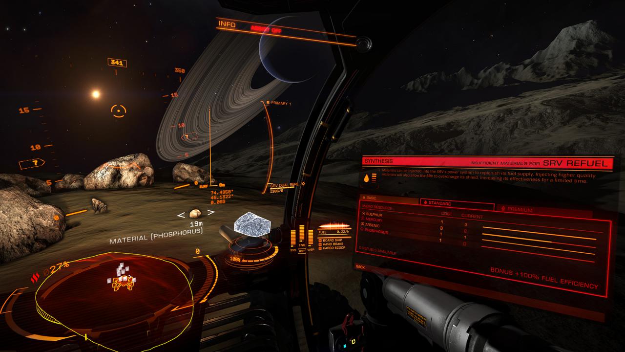 [16/12/2015] Bei der Landung auf einem Himmelskörper steigt ihr in Elite: Dangerous von einem Cockpit ins andere um.