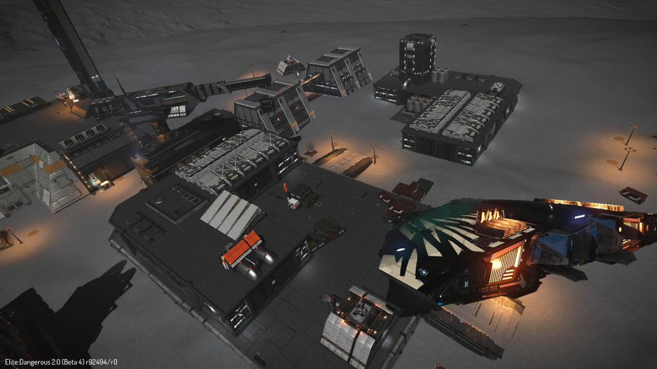 [09/12/2015] Erkundungsflug über einer Station in Elite Dangerous: Horizons