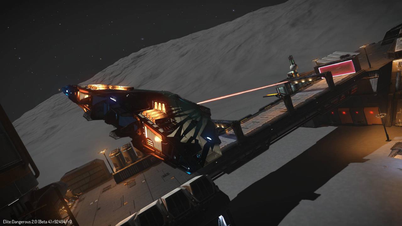 [09/12/2015] Elite Dangerous: Horizons - Szene aus der Beta mit aktivierter Debug-Kamera