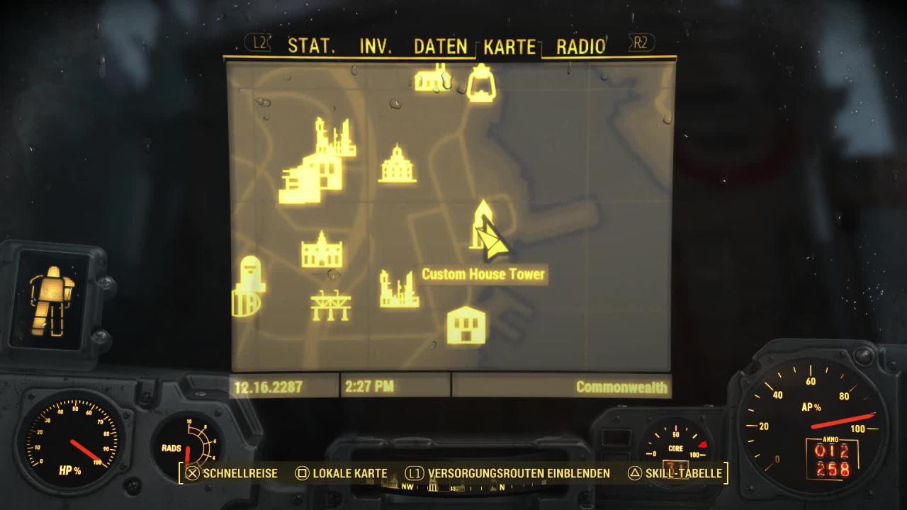 [15/12/2015] Begebt euch zunächst zum Custom House Tower, um die X-01-Rüstung zu finden. Das Video weiter unten zeigt euch den weiteren Weg.