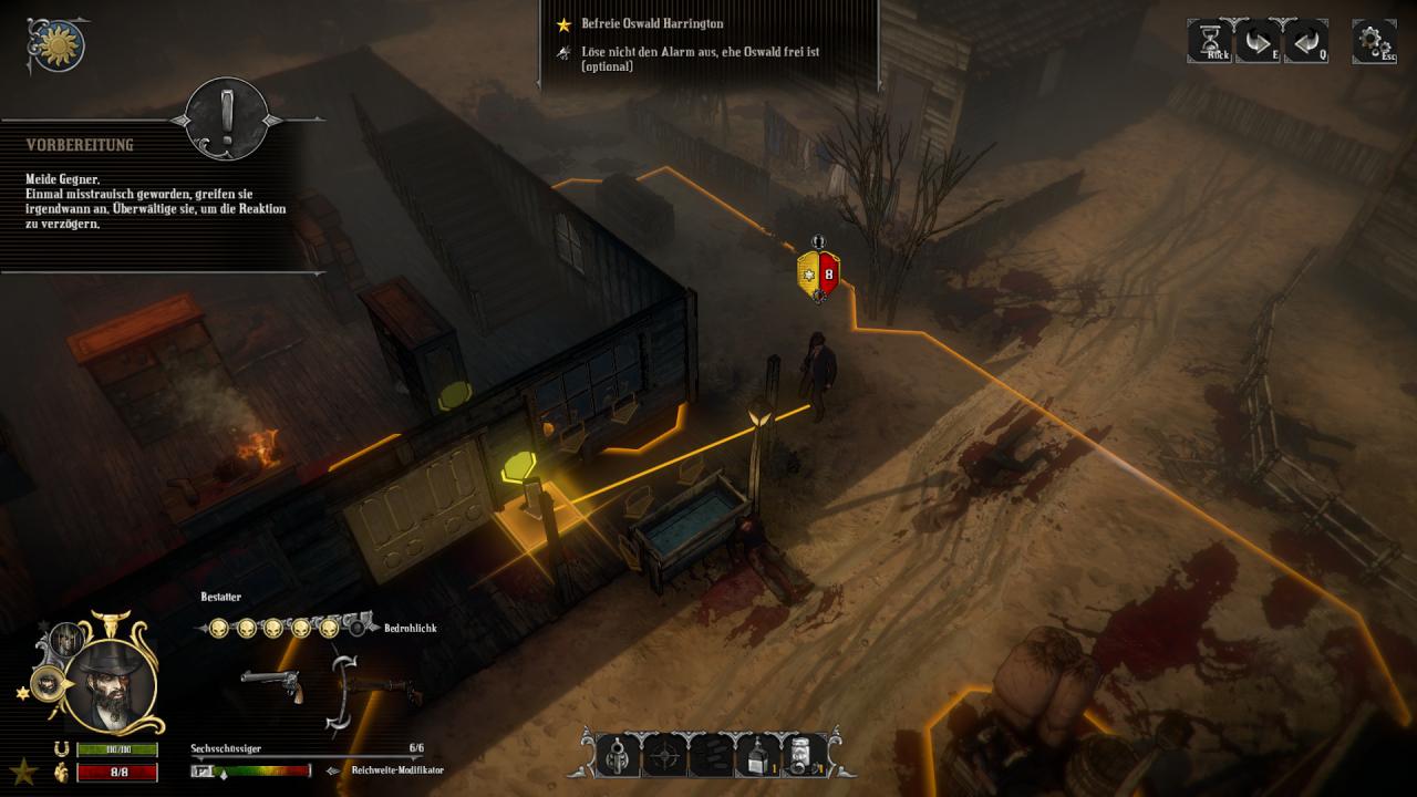 [04/12/2015] Schildsymbole zeigen uns genau wie in XCOM an, wo eine Figur Schutz suchen kann.