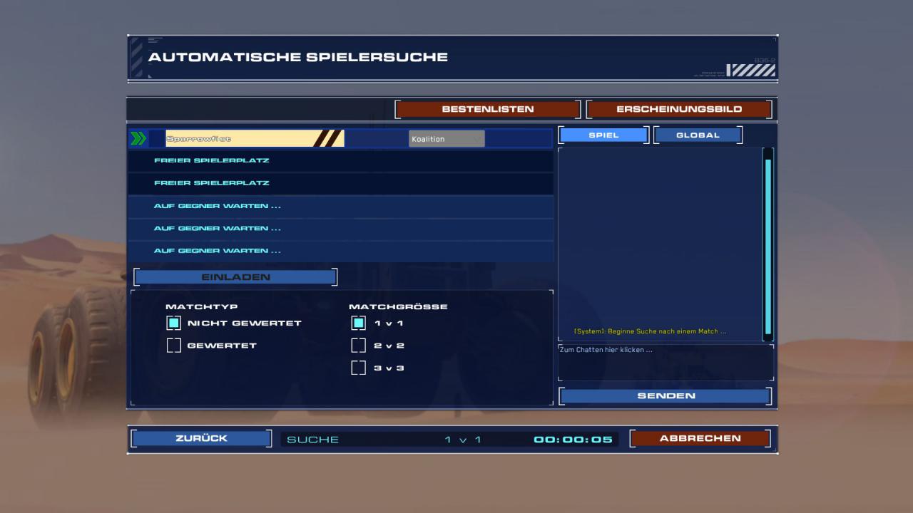 [22/01/2016] Die automatische Match-Suche funktioniert zwar, aber so richtig was los ist nicht in der Mehrspieler-Lobby von Deserts of Kharak.