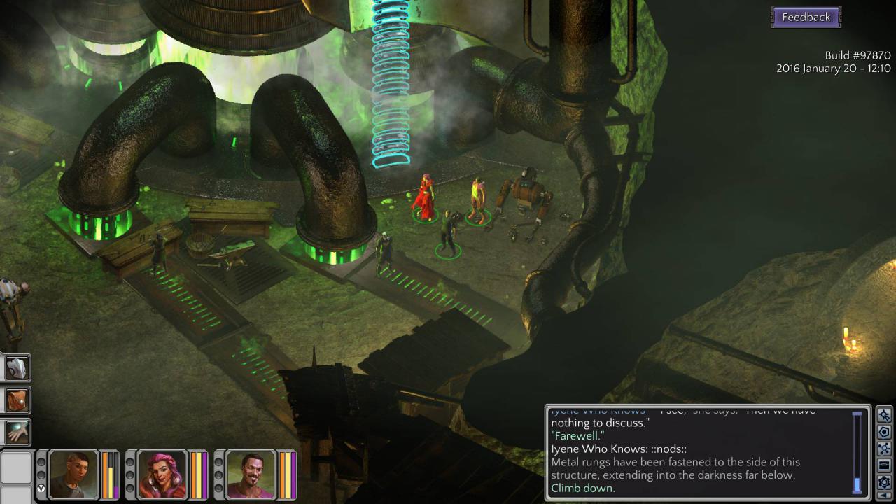 [29/01/2016] Die grafische Präsentation in Torment: Tides of Numenera orientiert sich stark an den Spielen mit der Infinity-Engine, mit der auch der geistige Vater des Spiels, Planescape: Torment, programmiert wurde.