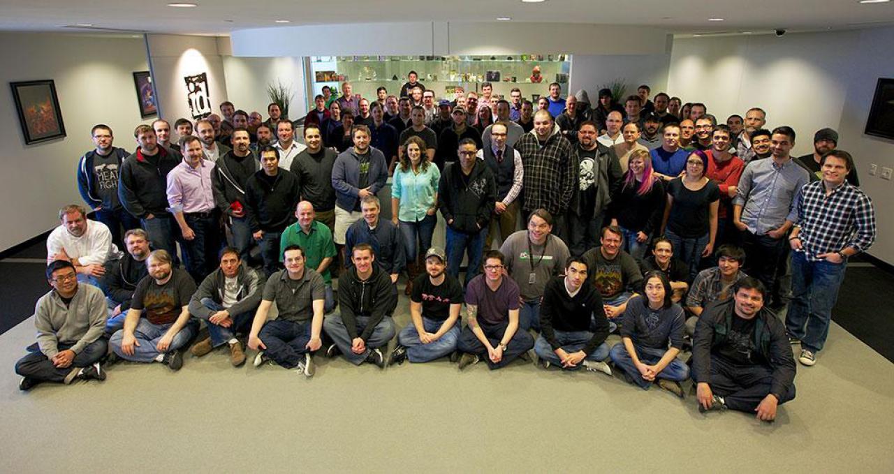 [25/01/2016] Das Team von id Software (Stand 2014): Während die vier Studiogründer längst weg sind, wird der Laden von Tim Willits geleitet. Letzterer schloss sich der Firma bereits 1995 an.